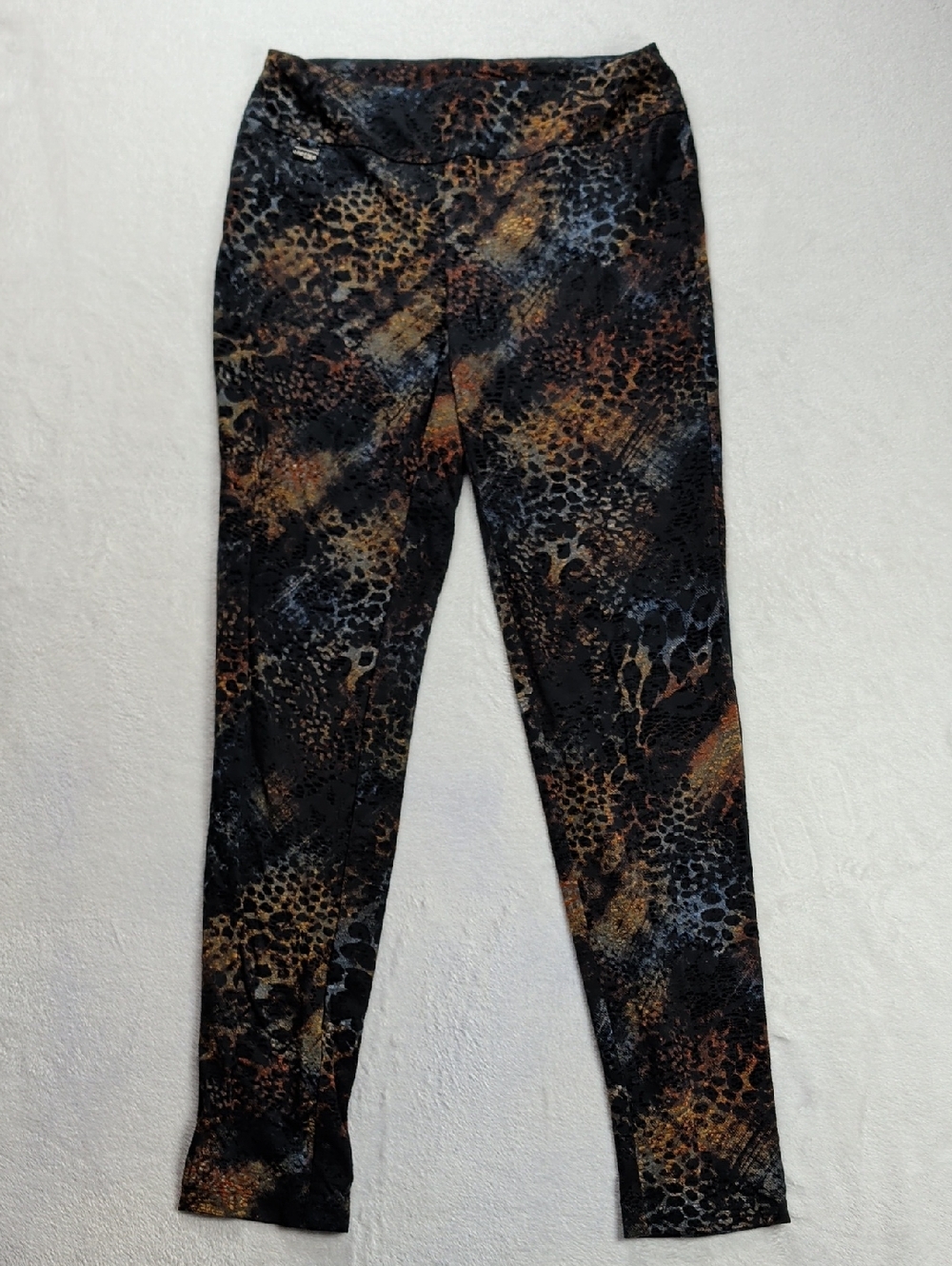 Lisette L Montreal Leopard Print Pants Style 10044 Full Length 31" Inseam